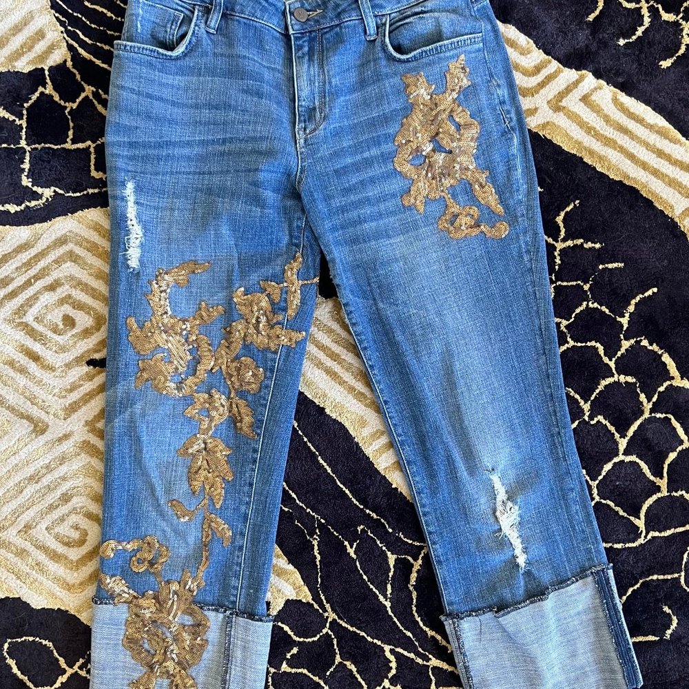 Anthropologie Pilcro Sequin Jeans